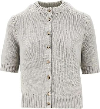 Khaite Nora kasjmier vest - Grijs