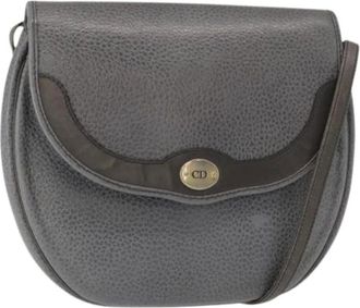 Dior Pre-owned Cross Body Bags, female, Gray, Size: ONE SIZE Pre-owned Vintage Shoulder Bag