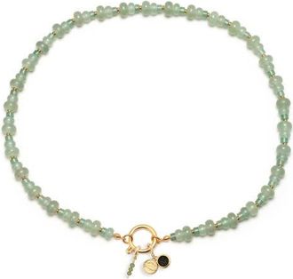 Little Words Project Dinner Party Charm Necklace in Green at Nordstrom