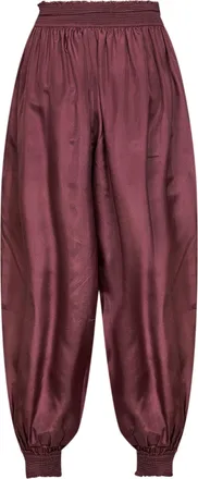 Zimmermann Womens Trousers Aster Harem Silk Purple