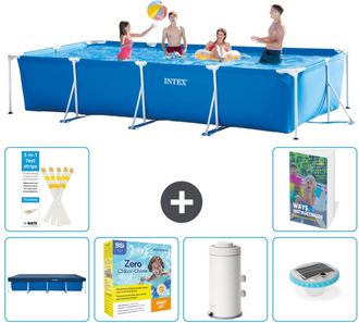 Intex Piscina Con Estructura Rectangular - 450x220x84 Cm - 7-piezas S32