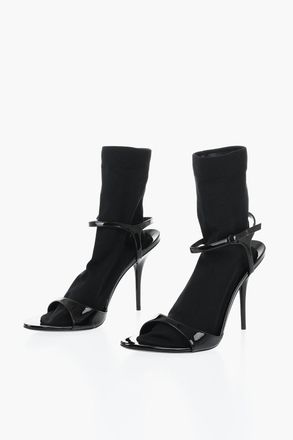 Balenciaga Patent Sandals AVENUE With Sock Design 11cm Balenciaga