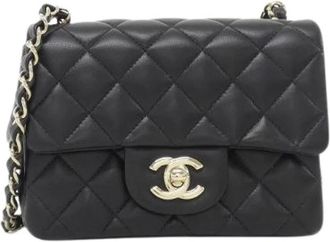 Chanel Pre-owned Lamslederen Schoudertas - Dames - Vintage Schoudertas - Zwart - ONE Size - Leer - Vintage