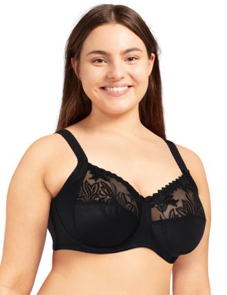 Chantelle Womens C21010 Amazone Full Cup Bra - Black - Size 40DD