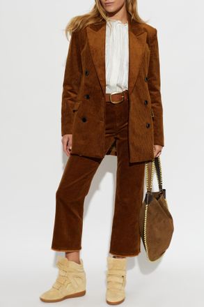Isabel Marant Ruthie Corduroy Trousers, Womens, Brown