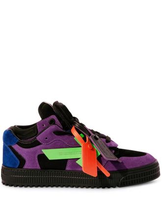 Off-white Floating Arrow sneakers - men - Polyester/Leather/Polyester/Rubber/Leather - 43 - Purple