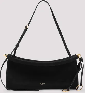 Alaia Black Le Click medium shoulder bag