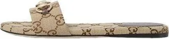 Gucci (WMNS) Gucci 26 Slide with Horsebit Beige Brown 835828-FAB10-2543