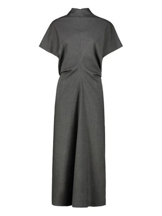 DRHOPE high-neck midi dress - Grey