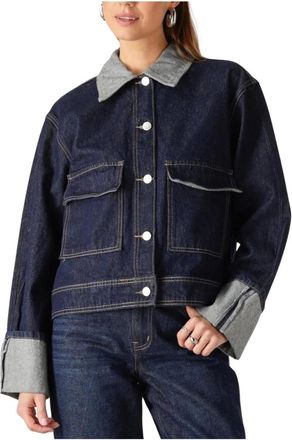 Y.A.S Y.a.s, Jassen, Dames, Blauw, S, Denim, Denim jas voor stijlvolle vrouwen