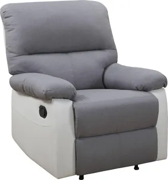 Habitat et Jardin Habitat Et Jardin - Sill&oacute;n Reclinable Lincoln - Blanco/gris Claro