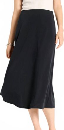 Nic+Zoe Knit Crepe Slip Skirt In Black Onyx