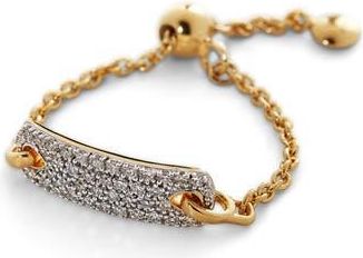 Monica Vinader Havana Adjustable Diamond Friendship Bracelet in Yellow Gold/Diamond at Nordstrom Rack
