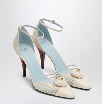 Valentino Garavani Décolleté Vg Sandal Royal Ivory