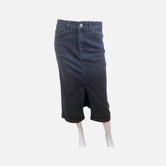 Elliott Lauren Denim Skirt In Black