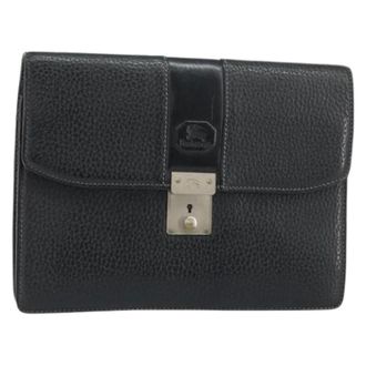 Burberry Pre-owned Clutches, female, Black, Size: ONE SIZE Pre-owned Clutch Bag