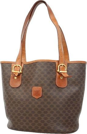 Celine Brown Pvc Tote Bag (Pre-Owned)
