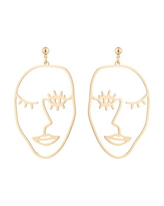 Eyecandy LA Eye Candy La The Luxe Collection Cz Face Me Earrings