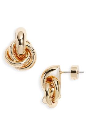 Nordstrom Knotted Stud Earrings in Gold at Nordstrom