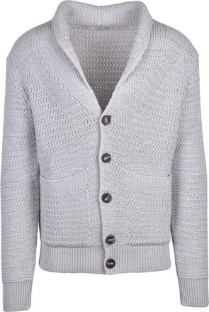 KANGRA Truien & Vesten, Heren, Grijs, L, Wol, Cardigan met knopen