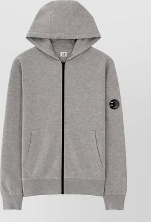 C.P. Company hooded jacket front pockets ribbed trims