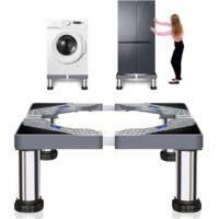 OEM Soporte Para Lavadora, Base Para Lavadora, Ancho Ajustable De 40 A 60 Cm, Con 4 Patas Estables Para Lavadora, Refrigerador, Secadora, Congelador, Altu