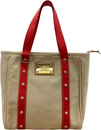 Louis Vuitton Beige Tote Bag (Pre-Owned)