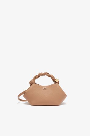 Ganni Tawny Birch Small Bou Bag in Brown