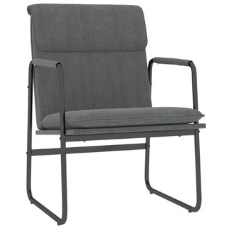 vidaXL Vidaxl Sedia Lounge Grigio Scuro 55x64x80 Cm In Tessuto