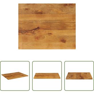 vidaXL Tavolo in legno - Piano per Tavolo 100x80x2,5cm Rettangolare Legno Massello Mango