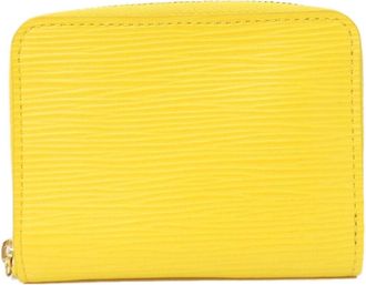 Louis Vuitton Yellow Leather Coin Purse/Coin Case (Pre-Owned)