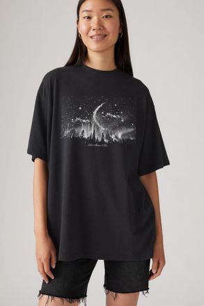 Levi's T-shirt Short Stack - Donna - M - Nero / Moonlight Pirate Black