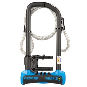 OEM Candado Antirrobo Oxford Con Grillete 14 Pro U-lock De 320 Mm X 177 Mm, Color Azul