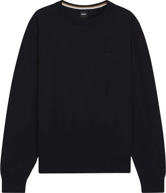HUGO BOSS Sweatshirt met ronde hals - Heren - Sweatshirts - Zwart - 2XL - Katoen - Hoodies & sweatvesten