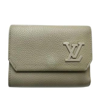 Louis Vuitton Pre-owned Wallets, female, Gray, Size: ONE SIZE Pre-owned Leather Wallet