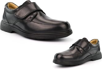 Generic Mens Extra Wide Shoes Mens Extra Large Shoes Size 6 Boys Shoe Size 13 Comfort Shoe Leather Upper Wide Fit EE Width Comfort Touch Fastening Casual Real