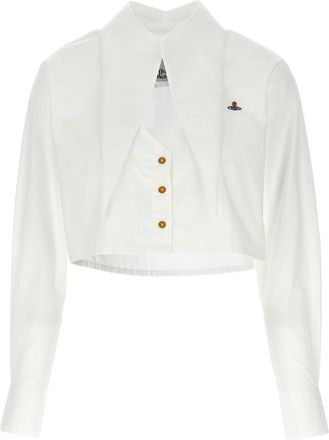 Vivienne Westwood Cut Off Heart Cropped Shirt