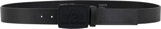 Alpha Industries Lederg&uuml;rtel ALPHA INDUSTRIES All Black Belt, Herren, Gr. onesize, schwarz, Obermaterial: 60% Polyurethane, 40% Leder, G&uuml;rtel Lederg&uuml;rtel