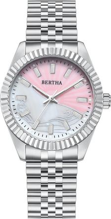 Bertha Sunglasses Marina Ladies Quartz Watch in Silver at Nordstrom