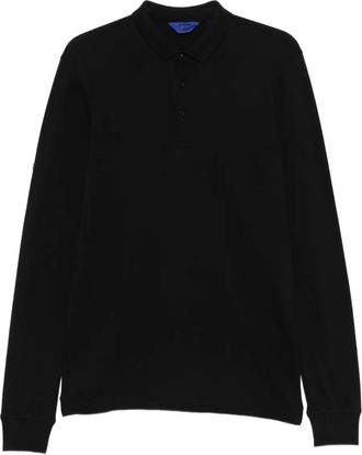 Superdry long-sleeve polo shirt - Black