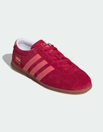 adidas Originals Gazelle Lo Pro - Scarpe rosse con suola in gomma-Rosso
