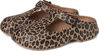 Crocs Classic Mary Jane Clogs, Mary Janes for Women Slippers Sepia/Leopard : Mens 6 - Womens 8 Medium, EVA