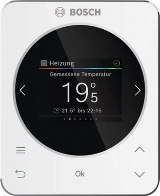 Bosch Regulador Dependiente De La Temperatura Ambiente Cr 120 116x95x21, Para 1 Circuito De Calefacci&oacute;n, Pantalla De 2,4, 7738112950