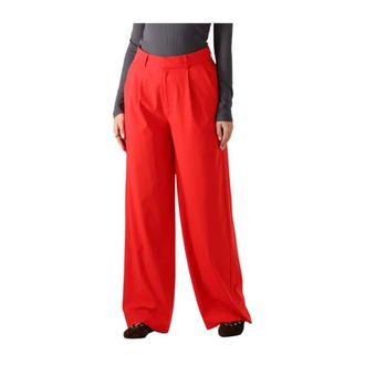 ALIX The Label Alix The Label, Broeken, Dames, Rood, S, Rode Plooibroek voor Stijlvolle Vrouwen