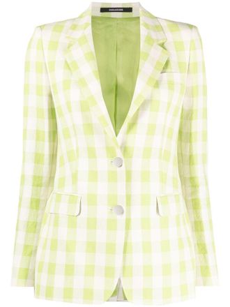 Tagliatore Blazer monopetto a quadri - Verde