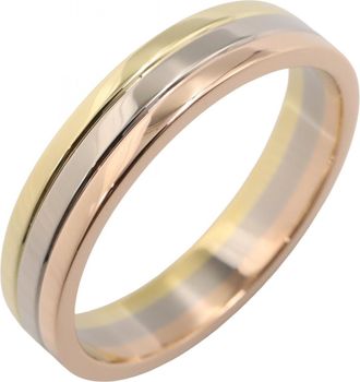 Cartier Gold Silver Yellow Gold (18K) Pink Gold (18K) White Gold (18K) Band Ring (Pre-Owned)