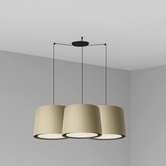 Netlighting Samba Triple Cylindrical Cluster Drop Light Beige E27