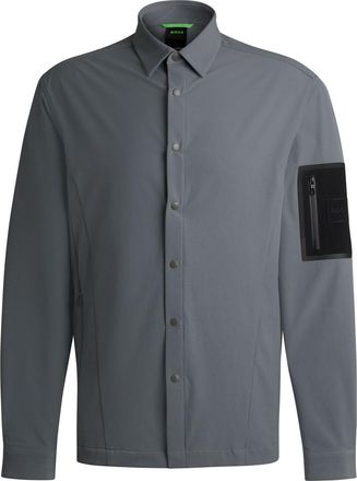 HUGO BOSS Heren Boss Expedit Overshirt in Beige