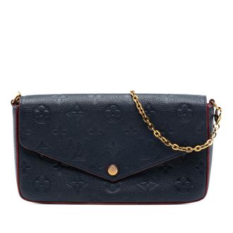 Louis Vuitton Pre-owned Womens Monogram Empreinte Pochette Felicie - Dark Blue Leather - One Size