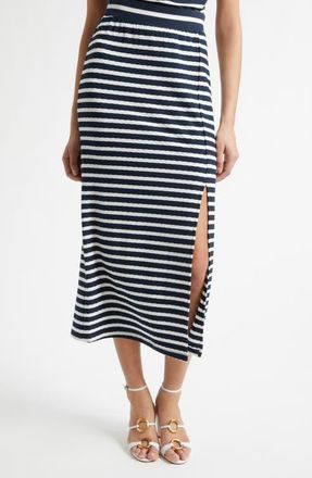 Ramy Brook Stripe Maxi Skirt in Navy Stripe at Nordstrom, Size X-Small